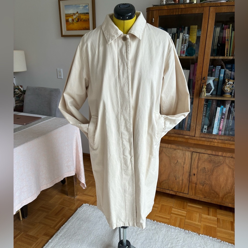 Muji Cream Trench Coat